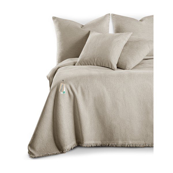 Béžový pléd zo ženilky 220x240 cm Talo – Filumi