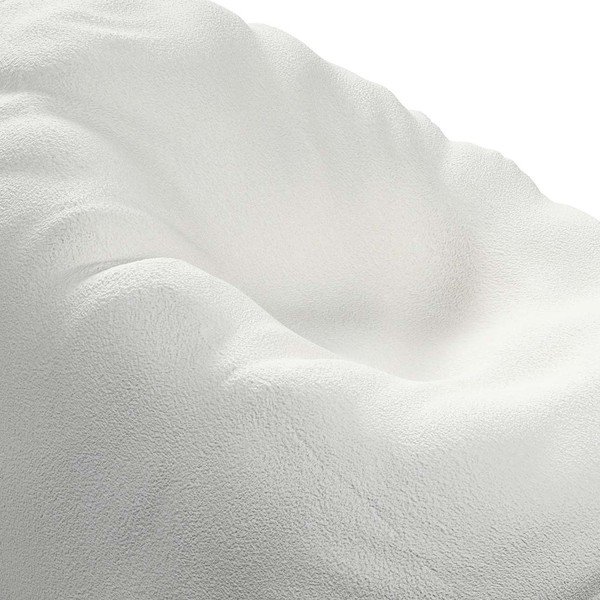 Biely sedací vak Boucle - Yellow Tipi-image-1