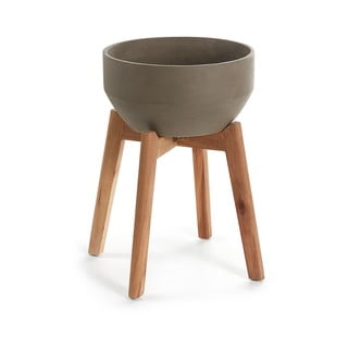 Kvetináč v stojane Kave Home, výška 40 cm