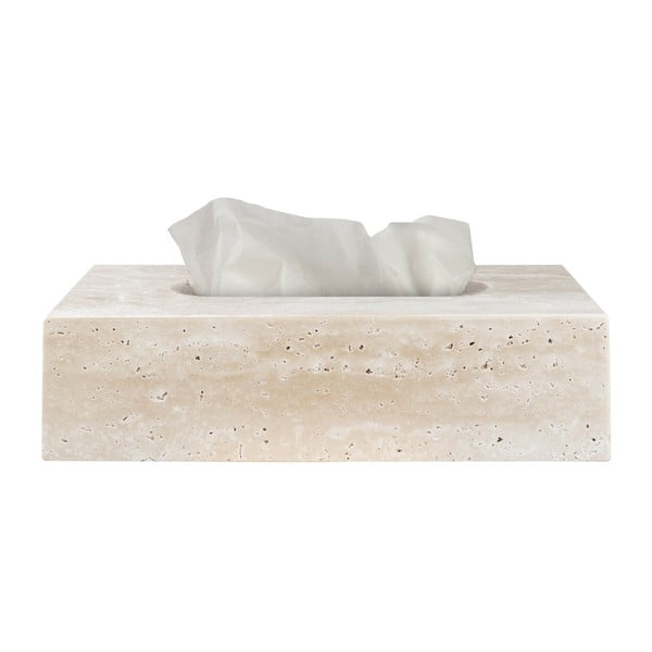 Kamenný box na vreckovky Travertine – Mette Ditmer Denmark