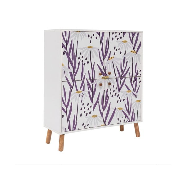 Biela skrinka 95x111 cm Multilux – Kalune Design-image-2