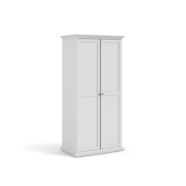 Biela šatníková skriňa 96x201 cm Paris – Tvilum-image-4