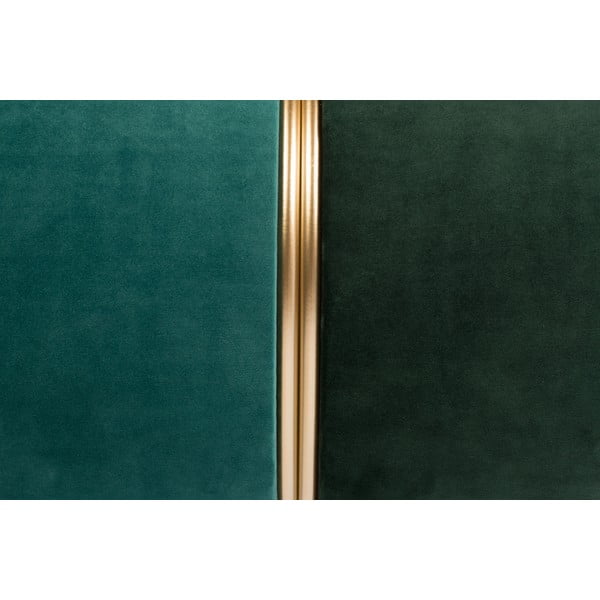 Zelený/tyrkysový zamatový taburet Bubbly – White Label-image-2