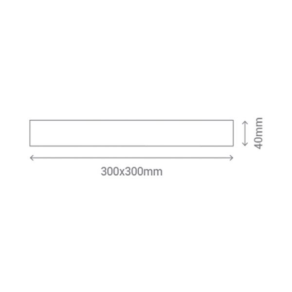 Biele štvorcové stropné svietidlo SULION, 30 × 30 cm-image-2