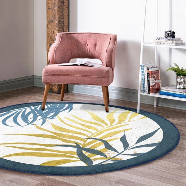 Prateľný okrúhly koberec vhodný pre robotické vysávače ø 120 cm Comfort – Mila Home-image-4