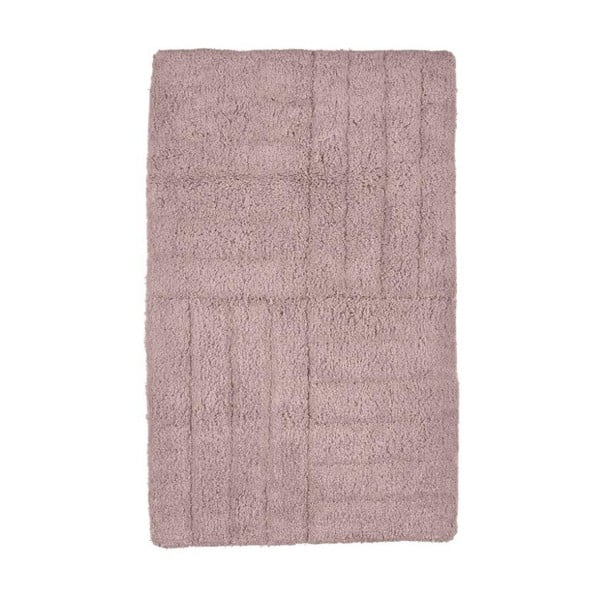 Béžová bavlnená kúpeľňová predložka Zone Classic Nude, 50 × 80 cm