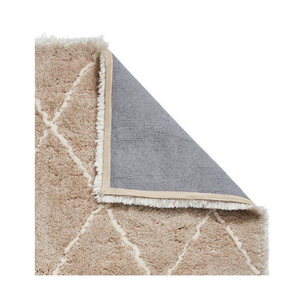 Béžovo-krémový ručne tuftovaný koberec Think Rugs Morocco Beige & Cream, 120 × 170 cm-image-4