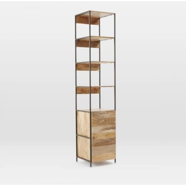 Knižnica z masívneho mangového dreva Massive Home Jenny, šírka 45 cm-image-3