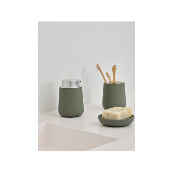 Zelená porcelánová nádobka na mydlo Nova - Zone-image-2