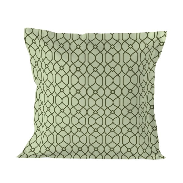 Zelená bavlnená dekoratívna obliečka na vankúš Happy Friday Basic Herbal, 60 x 60 cm