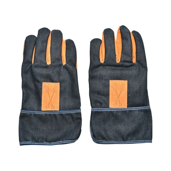 Modro-oranžové záhradnícke rukavice Esschert Design Denim-image-2