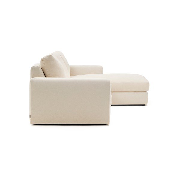 Béžová ženilková rohová pohovka (pravý roh/s leňoškou) Alea – Kave Home-image-3