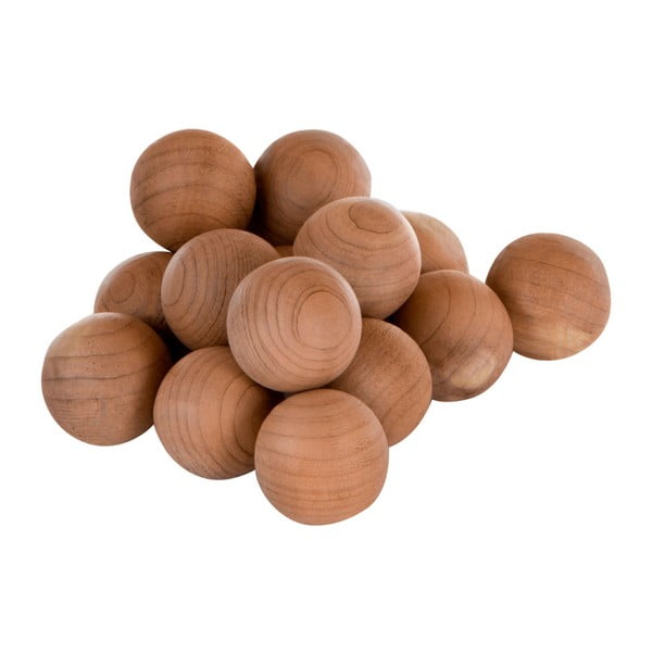 Sada 15 drevených vonných guličiek Premier Housewares Cedar Balls