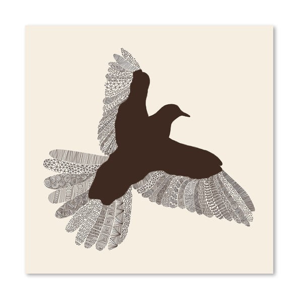 Plagát Bird od Florenta Bodart, 30x30 cm