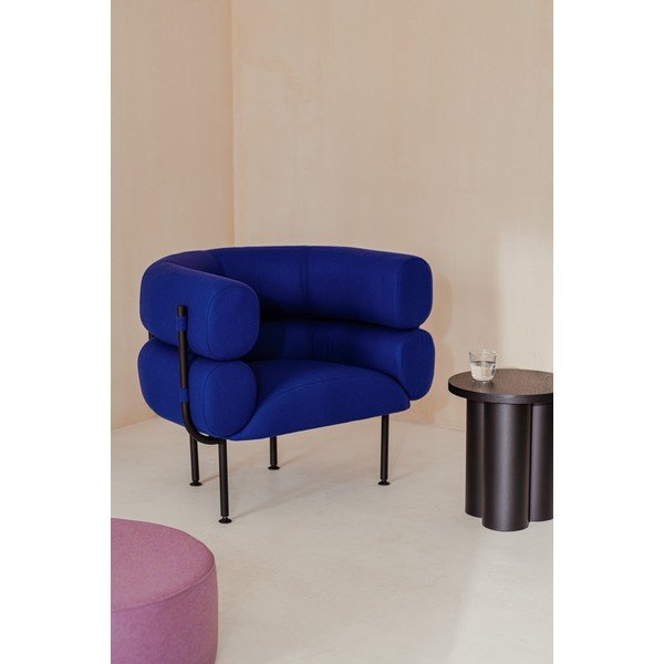 Modré vlnené kreslo Ubi – noo.ma-image-1