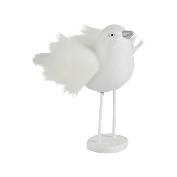 Biela dekoratívna soška J-Line Furry Bird