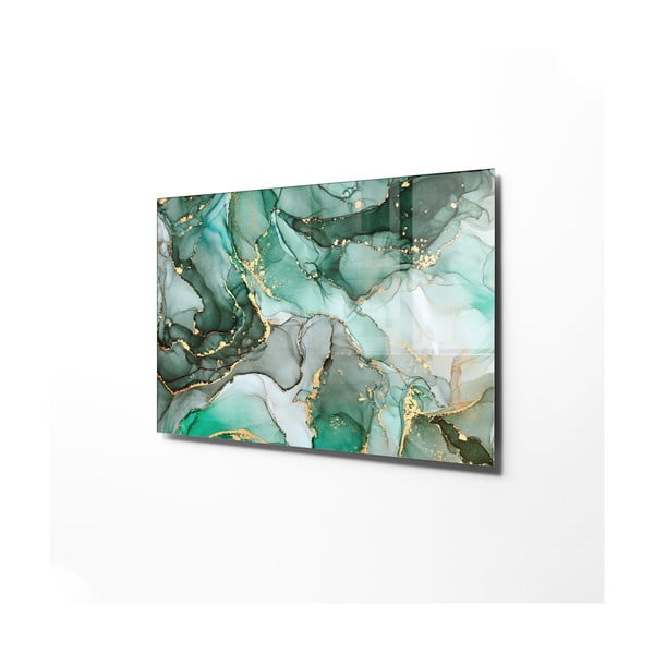 Sklenený obraz 100x70 cm Turquoise - Wallity-image-3