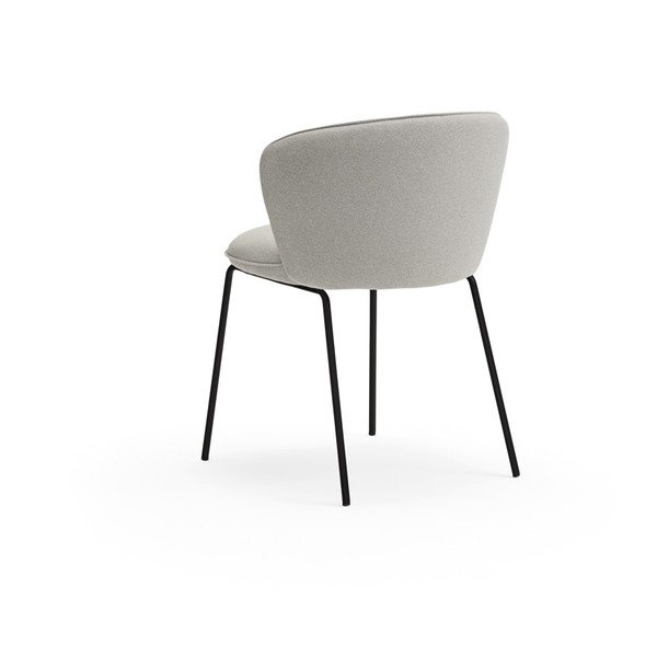 Svetlosivé čalúnené jedálenské kreslá v súprave 2 ks Add – Teulat-image-4