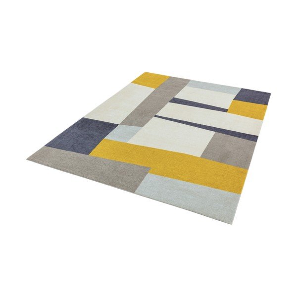 Žlto-sivý koberec Asiatic Carpets Riley Carso, 120 x 170 cm-image-2