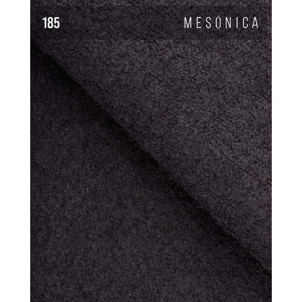 Čierne kreslo z textílie buklé Moilo – MESONICA-image-4