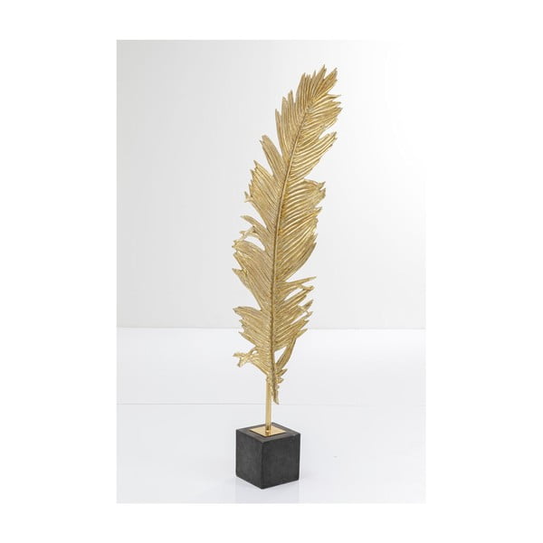 Dekorácia v zlatej farbe v tvare pera Kare Design Feather, 147 cm