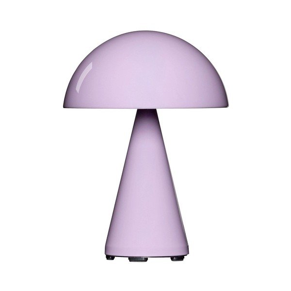 Svetloružová LED stolová lampa so stmievačom (výška  20 cm) Mush – Hübsch