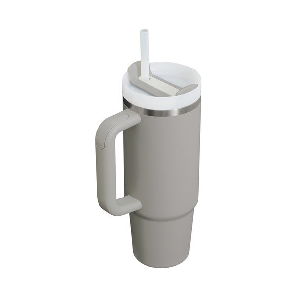 Svetlosivá termoska so slamkou z nehrdzavejúcej ocele 890 ml Quencher H2.O FlowState™ Tumbler Ash – Stanley-image-2