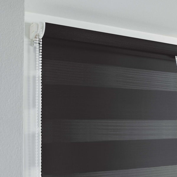 Čierna textilná roleta deň a noc 60x90 cm Daynight – douceur d'intérieur-image-1
