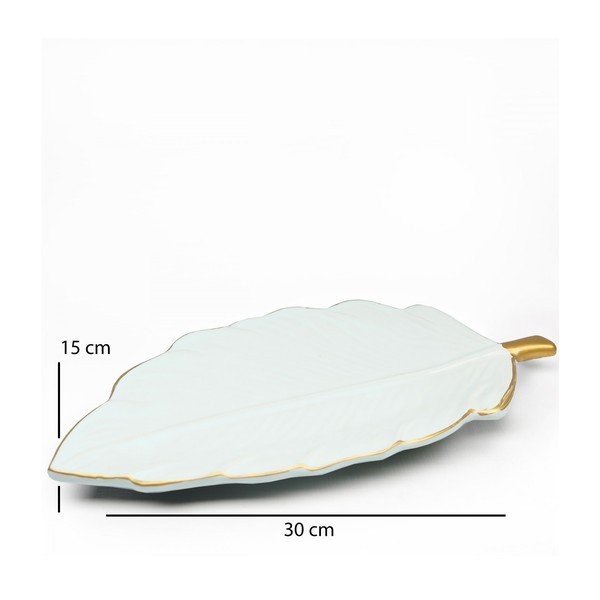 Keramická dekoratívna tácka Leaf – Mioli Decor-image-1