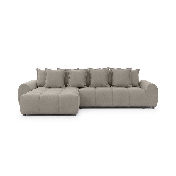 Taupe rohová pohovka (ľavý roh/s leňoškou) Albane  – Ropez