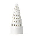 Biely keramický vianočný svietnik Kähler Design Lighthouse, ø 9 cm