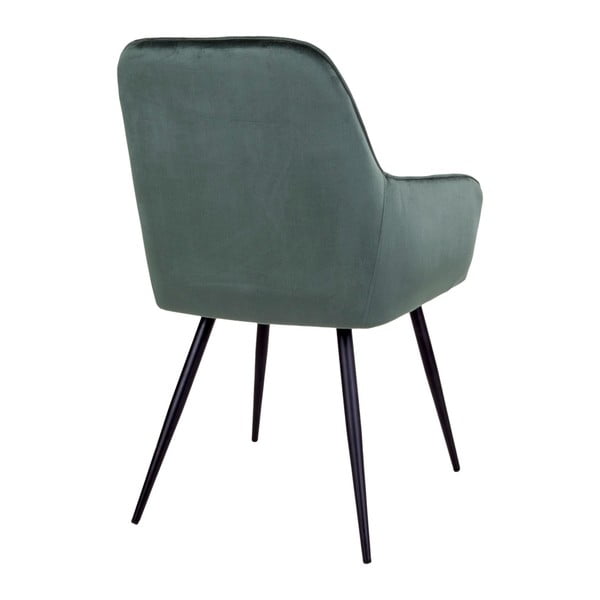 Tmavozelené čalúnené jedálenské kreslá v súprave 2 ks Harbo – House Nordic-image-4