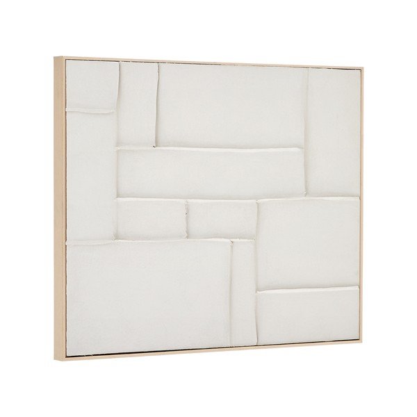 Ručne maľovaný/3D obraz s rámom/na plátne 80x100 cm Klis – Kave Home-image-3