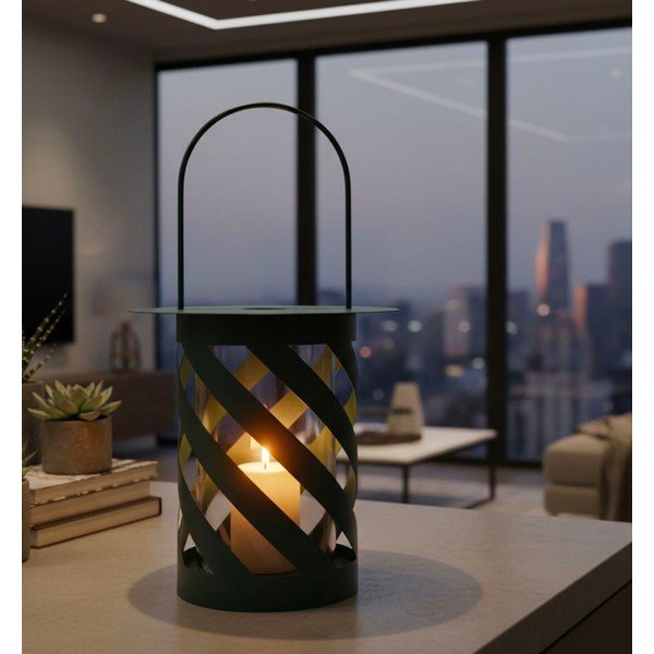 Kovový lampáš (výška  43 cm) Twist – Mauro Ferretti-image-1