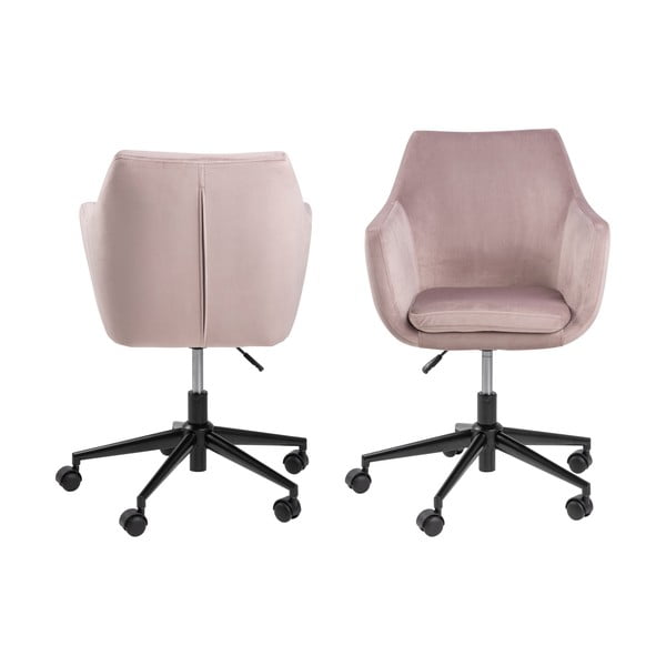 Ružová kancelárska stolička Actona Nora-image-3