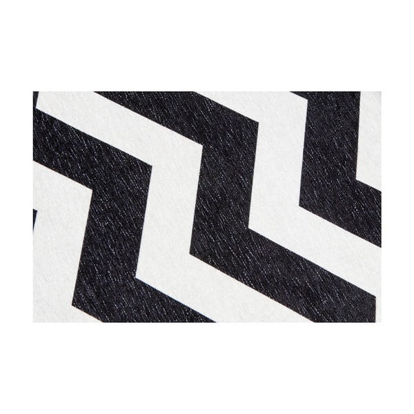 Čierno-biely behúň Floorita Optical Black White, 60 × 150 cm-image-4
