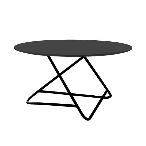 Čierny stôl Softline Tribeca, 90 cm