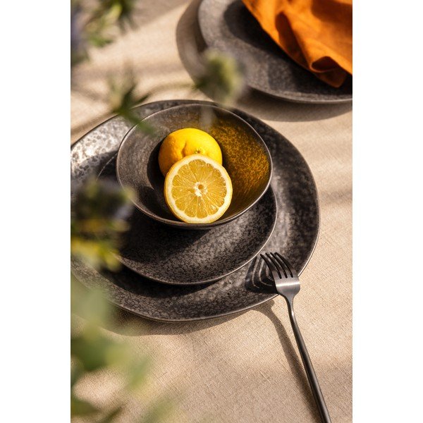 Kameninová jedálenská súprava 18 ks Dark Moon – Bonami Selection-image-3