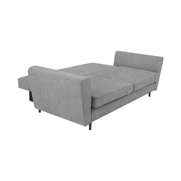 Sivá trojmiestna rozkladacia pohovka s úložným priestorom Cosmopolitan Design Lyon-image-4