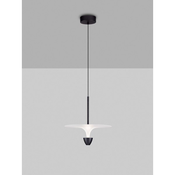 Matne čierne hliníkové LED závesné svietidlo ø 34 cm Topio – Nova Luce-image-3