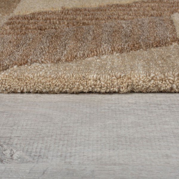 Hnedý ručne tkaný vlnený behúň 60x230 cm Moda Asher – Flair Rugs-image-4
