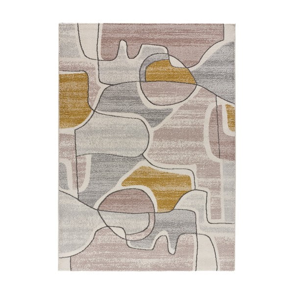 Žlto-krémový koberec 135x190 cm Ashley - Universal