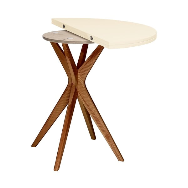 Okrúhly rozkladací jedálenský stôl 45x90 cm Jubi – Ragaba-image-3