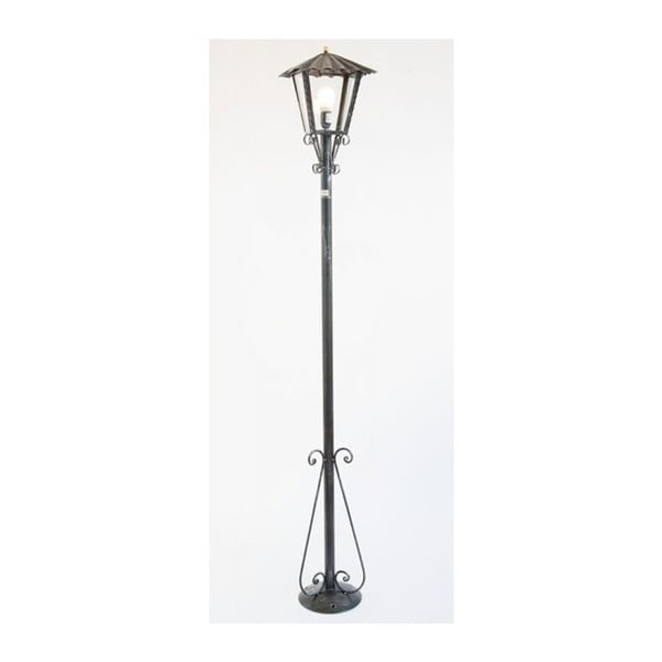 Čierna kovová stojacia lampa Cruccolini Umbria Nero, výška 200 cm