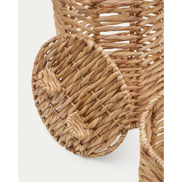 Detské koše na hračky v súprave 2 ks z vodného hyacintu v prírodnej farbe ø 30x50 cm Venezia – Kave Home-image-4