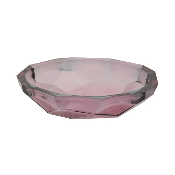Ružová miska z recyklovaného skla Mauro Ferretti Stone, ø 34 cm