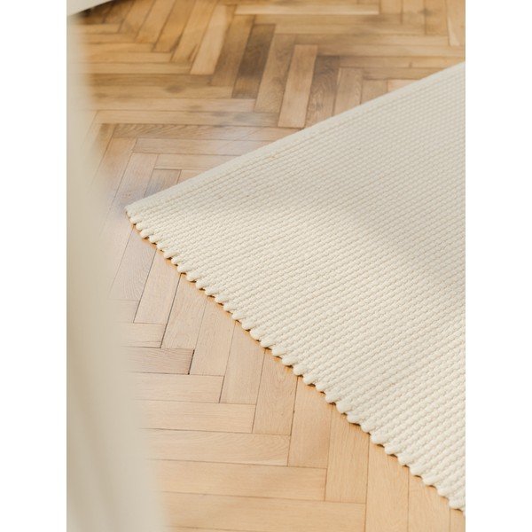 Béžový ručne tkaný vlnený koberec 200x300 cm Talo – noo.ma-image-4