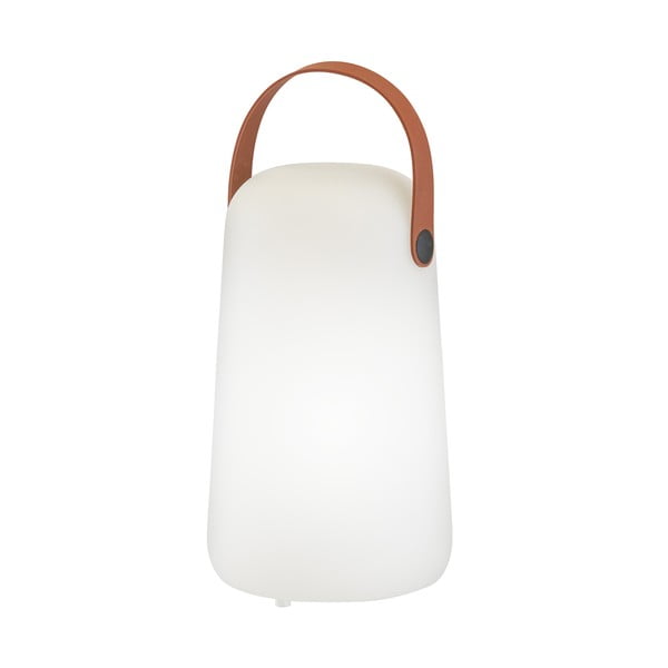 Bielo-hnedá LED stolová lampa (výška 21 cm) Collgar – Fischer &amp; Honsel
