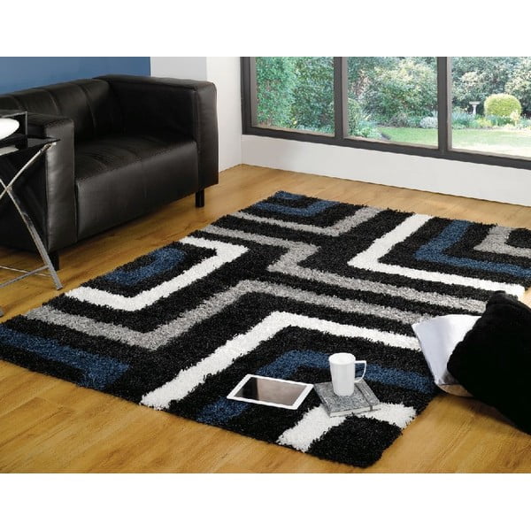 Modro-sivý koberec Flair Rugs Tides Blue/Grey, 120 x 170 cm