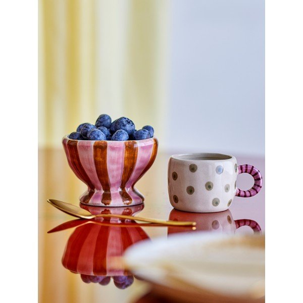 Červená/ružová keramická detská miska ø 9 cm Nini – Bloomingville-image-2